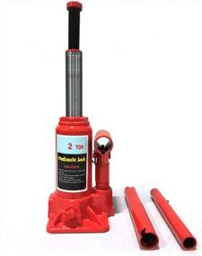 img 3 attached to Red 2-Ton Hydraulic Bottle Jack - Ideal For Automotive Repair And Car Maintenance