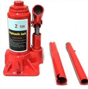 img 4 attached to Red 2-Ton Hydraulic Bottle Jack - Ideal For Automotive Repair And Car Maintenance