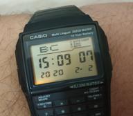 img 1 attached to Wristwatch CASIO Vintage DBC-32-1A quartz, alarm clock, notebook, stopwatch, waterproof, backlight display, black review by Wiktor Janusz ᠌