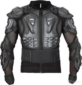 img 4 attached to 🏍️ Optimized Motorcycle Full Body Armor Protector for Pro Street Motocross ATV - Shirt Jacket with Enhanced Back Protection