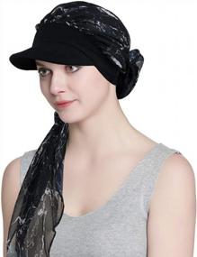 img 4 attached to Stylish Brimmed Chemo Beanies For Women: Perfect Cancer Gifts From Alnorm
