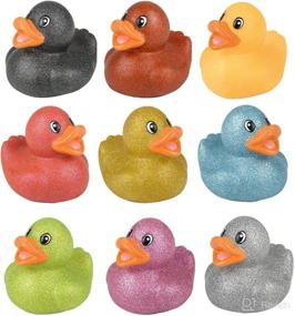 img 2 attached to Colorful Glitter Rubber Duckies Assorted