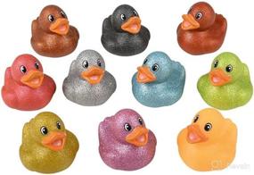 img 1 attached to Colorful Glitter Rubber Duckies Assorted