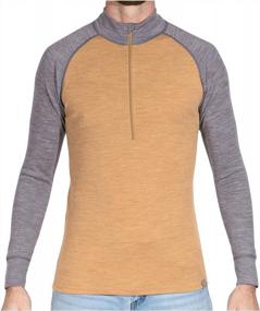 img 4 attached to MERIWOOL Mens 100% Merino Wool Midweight Half Zip Sweater - 250G Base Layer For Men