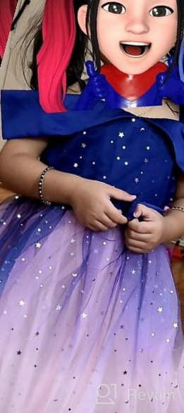 img 1 attached to Sparkling Rainbow Tutu Pageant Dress for Girls - Ages 2-10 Years review by Andrea Scoggin