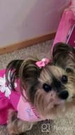 img 1 attached to Small Dog Dress Harness D-Ring Outfit Costume Bow Hair Rope Birthday Gift DT01L review by Ali Lariosa