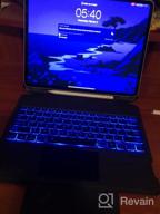 img 1 attached to Enhance Your IPad Experience With The IPad Pro 11 Inch 2021 Case With Keyboard - Backlight, Touchpad, And Magic Keyboard For IPad Air 4 10.9 Inch And IPad Pro 11 (3Rd/2Nd/1St Gen) - Blue review by Joey Pritchard