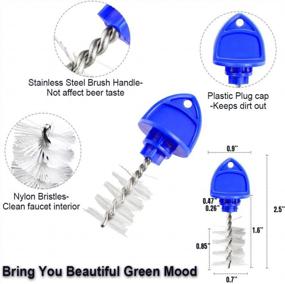 img 3 attached to 8-Piece MRbrew Beer Tap Plug Brush Kit - Clean And Sanitize Standard American Draft Faucets Easily!