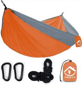 img 1 attached to Experience Comfortable Camping With Oaskys Sleeping Bag, Sleeping Pad, And Hammock Set
