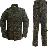 akarmy military tactical hunting camo bdu uniform army set - lightweight and durable logo