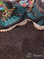 img 1 attached to Sleek And Waterproof: Foxelli Women'S Suede Leather Hiking Boots For Comfortable Trekking review by Juston Alonso