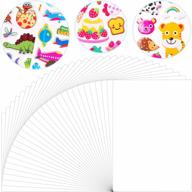 beyumi 30-pack многоразовая наклейка для сбора страниц альбома с двухсторонней разделительной бумагой для детей и взрослых - пустые 11,6 x 8,3 дюйма для сбора страниц для наклеек логотип