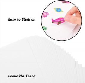 img 2 attached to BeYumi 30-Pack Многоразовая наклейка для сбора страниц альбома с двухсторонней разделительной бумагой для детей и взрослых - пустые 11,6 x 8,3 дюйма для сбора страниц для наклеек