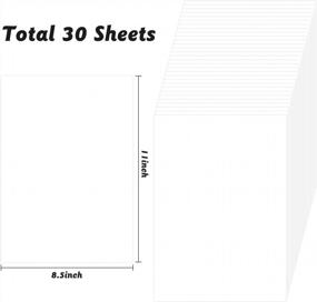 img 3 attached to BeYumi 30-Pack Многоразовая наклейка для сбора страниц альбома с двухсторонней разделительной бумагой для детей и взрослых - пустые 11,6 x 8,3 дюйма для сбора страниц для наклеек