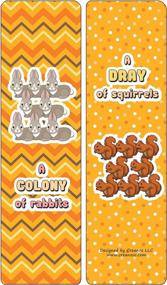 img 1 attached to Educational Bookmarks For Kids - Animal Group Names - Mammals (60-Pack)