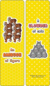 img 2 attached to Educational Bookmarks For Kids - Animal Group Names - Mammals (60-Pack)