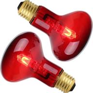 🦎 hanjion 2-pack 100w reptile heat lamp bulb with uva infrared basking, red glass heat bulbs for reptiles & amphibians, bearded dragon, lizard, tortoise, hedgehogs logo