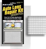blue star grid pattern auto lens repair kit (clear) logo