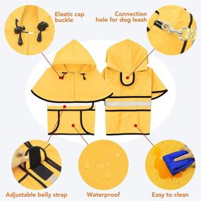 img 1 attached to Domagiker Adjustable Dog Raincoats Hood