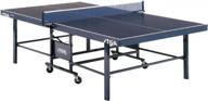 stiga expert roller portable indoor table tennis table with 72” clipper net and post set logo