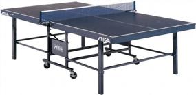 img 4 attached to STIGA Expert Roller Portable Indoor Table Tennis Table With 72” Clipper Net And Post Set