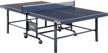 stiga expert roller portable indoor table tennis table with 72” clipper net and post set logo