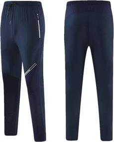 img 4 attached to OPALOS Tracksuit Bottoms Outdoors Black Grey Boys' Clothing : Active