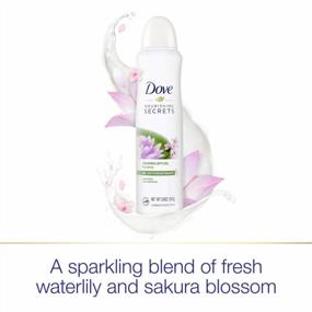 img 2 attached to Dove Nourishing Secrets Dry Spray Antiperspirant Deodorant - Waterlily & Sakura Blossom For Women - 48 Hour Protection - 3 Pack (3.8 Oz Each)