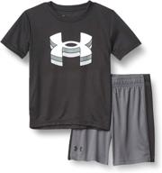 👦 active boys' clothing - under armour gray boy shorts логотип
