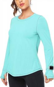 img 3 attached to BLEVONH Women UV Sun Protection Shirts UPF 50+ Long Sleeve With Thumb Holes
