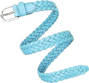 img 2 attached to Falari Womens Leather Braided Stainless Women's Accessories via Belts