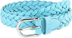 img 3 attached to Falari Womens Leather Braided Stainless Women's Accessories via Belts