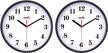hippih's 2 pack non-ticking wall clocks - silent & easy-to-read 10 inch quartz timepieces for home or office decor logo