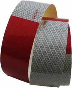 img 3 attached to DOT-C2 Approved ABN Trailer Conspicuity Tape: 2In X 10Ft Reflective Red/White Tape For Enhanced Visibility On Vehicles, Trailers, Boats, And Signs