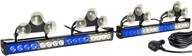 🔘 blue white emergency strobe led traffic advisor light bar - 2 in 1 for volunteer firefighter emt pov law enforcement vehicles trucks interior safety flashing warning logo