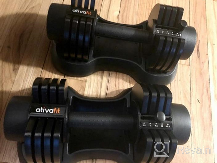 img 1 attached to Adjustable Dumbbell Set Free Weights - 12.5/27.5/44/55/66 Lbs For Men Women Full Body Workout Home Gym Fitness review by Dorian Bharadwaj