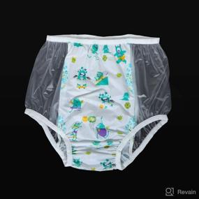 img 3 attached to 👶 TEN@NIGHT Green Adult Bbay Plastic Pants - Incontinence PVC Diaper Cover | Pack of 2 | Size M