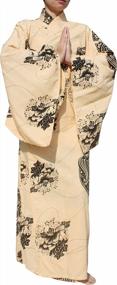 img 3 attached to Japanese Floral Long Kimono Sleepwear Robes For Women, Comfy And Stylish