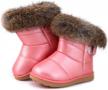 fur lined winter boots shoes for toddler girls by lonsoen logo