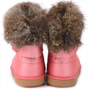 img 1 attached to Зимние сапоги на меху Обувь для девочек от LONSOEN