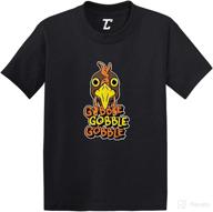 🦃 gobble gobble gobble - cotton jersey t-shirt for turkey infants and toddlers логотип