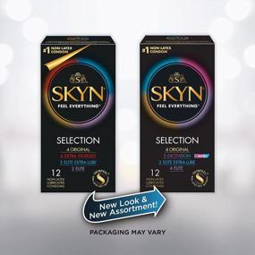 img 1 attached to SKYN Non-Latex Condom Variety Pack - 12 Count - Includes SKYN Original, Excitation, Elite, And Elite Extra Lube