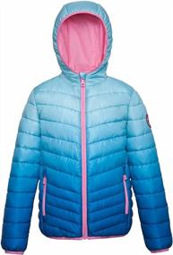 img 4 attached to Rokka&Rolla Girls' Reversible Puffer Jacket: Lightweight, Hooded, And Water-Resistant Winter Coat