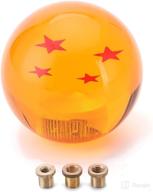 🚀 enhance your ride with the 4-star dragon ball gear shift knob: perfect for 4, 5, and 6-speeds, fits most car models with 3 adapters логотип