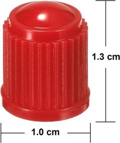img 2 attached to Enhance Vehicle Maintenance: 20 Pack Red Tyre Valve Dust Caps for Car, Motorbike, Trucks, Bike, Bicycle