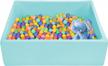 extra large ball pit for kids & toddlers 47.2x47.2x13.8in - light blue (foam, balls not included) logo