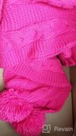 картинка 1 прикреплена к отзыву 🧣 N'Ice Caps Теплая шапка, шарф и перчатки из двухслойного вязаного мехового варианта для больших девочек - комплект аксессуаров. от Amanda Love