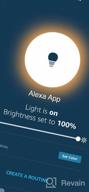 img 1 attached to Bulbrite A19 Solana WiFi Connected LED Alexa Smart Light Bulb, Single-A19, Tunable 2200K-6500K Color Temperature, Frost Finish review by Andy Kucrud