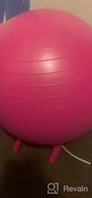 img 5 attached to WALIKI Kids Chair Ball - гибкая мебель для сидения в классе и терапевтический мяч в розовом цвете - 20 дюймов