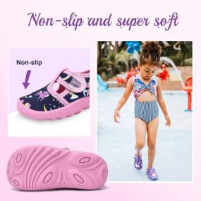 img 2 attached to Fun In The Sun With Nerteo'S Cute Aquatic Water Shoes For Kids: Perfect For Beach, Swim, Pool, And Water Park Adventures!